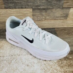 Nike Air Max Bia Womens Shoes Sz 9 White Mesh Comfort Lace Up Round Toe Sneakers